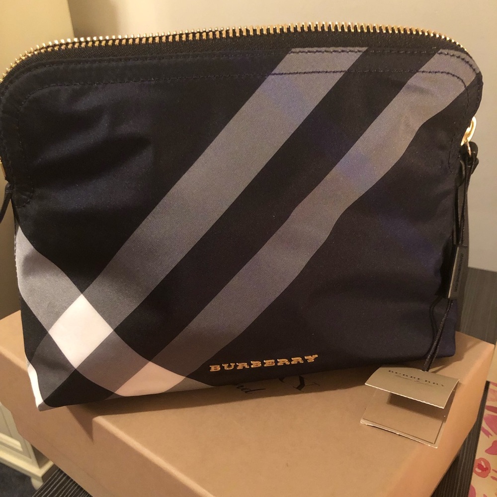 Burberry large nylon pouch